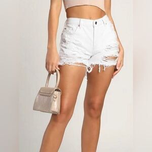 We The Free destroyed white shirts; Size 24